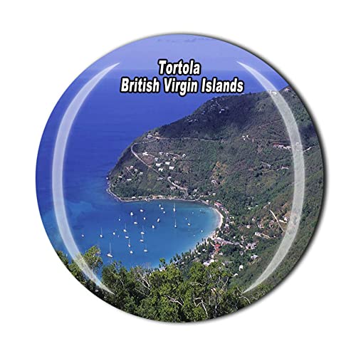 Tortola - Imán de nevera para regalo de recuerdo de las Islas Vírgenes Británicas, colección de pegatinas magnéticas