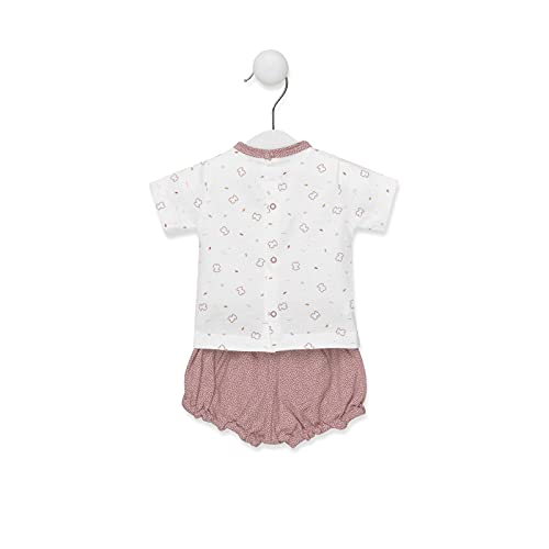 TOUS BABY - Conjunto 2 Piezas para tu Bebé. Camiseta y pololo Estampado Chill. Color Marrón. (3-6 Meses)