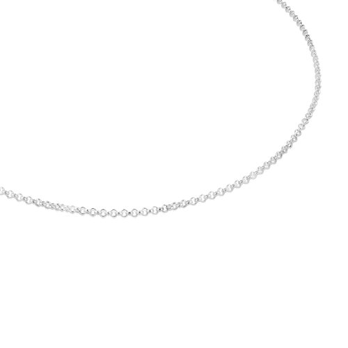 TOUS Collar Mujer, Gargantilla en plata de Primera Ley - Largo 45 cm Título