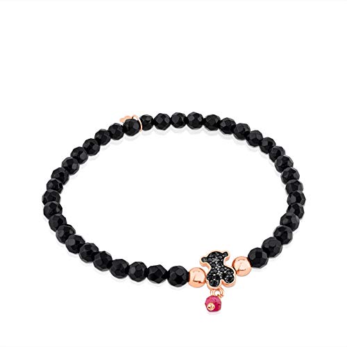 TOUS Pulsera Motif de Plata Vermeil Rosa