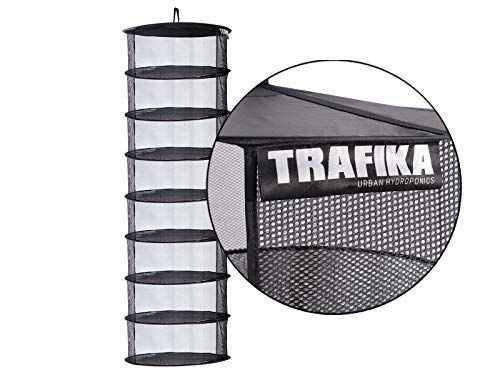 TRAFIKA Malla Secado 55cm /Tela Microperforada/8 módulos/para Cultivos hidropónicos/Secado Curado de Plantas,Setas,Hongos,Cogollos/Cultivo Indoor/Cultivo Interior/Cultivo Exterior/Drying Rack