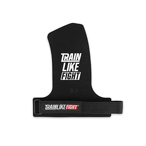 TRAINLIKEFIGHT Icon 0H - Calleras para Cross Training, calistenia, Ejercicios gimnásticos, protección para Tus Manos - Rojo - XL