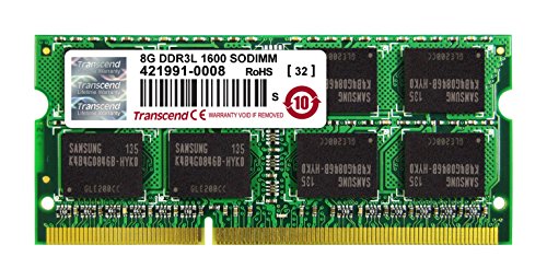 Transcend TS1GSK64W6H - Memoria RAM DDR3-SO-DIMM (8 GB, 1600 MHz, CL11)