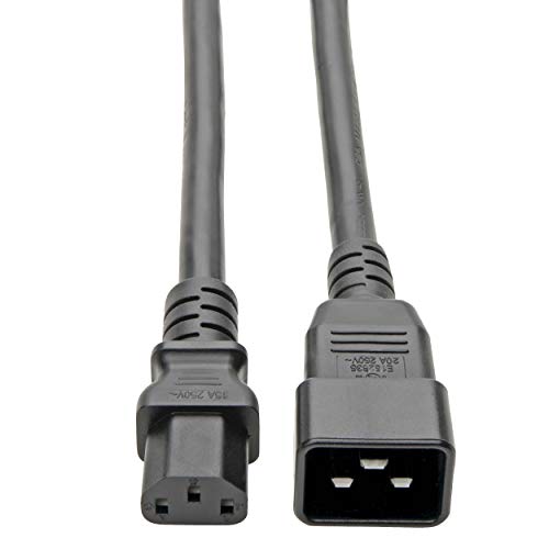 Tripp Lite - Cable (12AWG (IEC-320- C13 a IEC-320-C20), 2.13 m [7 pies], 2,13 m, Male connector / Female connector, C13 acoplador, C20 acoplador, 100 - 250 V, Negro)