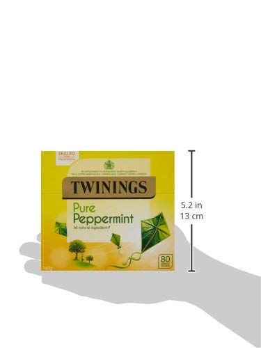 Twinings Pure Peppermint Tea 80 bolsas (paquete de 1)