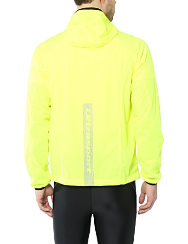 Ultrasport Chaqueta multifuncional de hombre Endy con Ultraflow 3.000, ligera y transpirable; por este motivo, ideal como chaqueta de correr, de entrenamiento o de ciclismo, impermeable y resistente al viento, Amarillo, XL