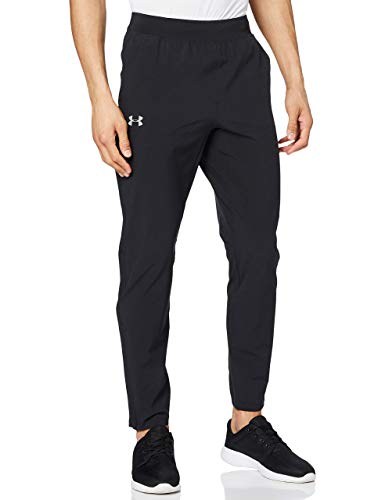 Under Armour UA Storm Launch 2.0, Pantalones de chándal, Pantalones para Hombre Hombre, Black/Black/Reflective, L