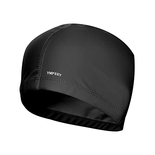 Unisex Gorro de Natación Piscina Mujer y Hombre Gorro de Piscina para Pelo Largo y Corto Gorros de Baño Impermeable Suave y Cómodo (1 Negro)