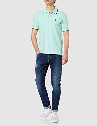 United Colors of Benetton Polo M/M 3wg9j3181 Camisa, Verde Agua 27q, L para Hombre