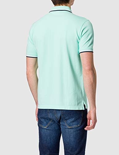 United Colors of Benetton Polo M/M 3wg9j3181 Camisa, Verde Agua 27q, L para Hombre