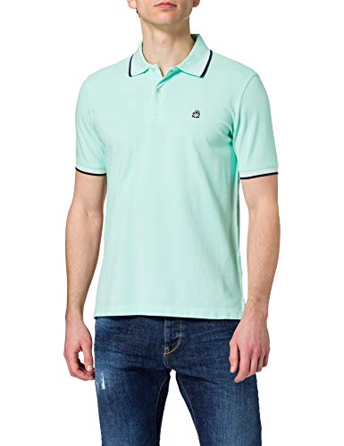 United Colors of Benetton Polo M/M 3wg9j3181 Camisa, Verde Agua 27q, L para Hombre