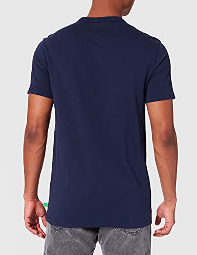 United Colors of Benetton T-Shirt 3mi5j1ai6 Suter, Azul 252, L para Hombre