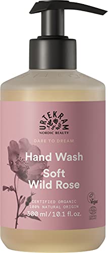 Urtekram Dare to Dream, jabón para las manos de rosa silvestre suave, orgánico 300 ml