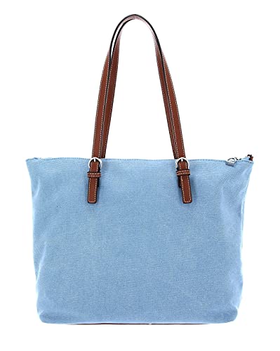 U.S. POLO ASSN. Springfield Canvas Shopping Bag M Sky Blue