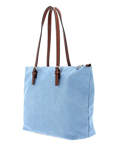 U.S. POLO ASSN. Springfield Canvas Shopping Bag M Sky Blue