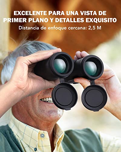 Usogood Professional 12 x 50 Prismáticos para Adultos - Prismas BaK4 y lentes FMC, Potentes Binoculares para Observación de aves, Caza, Senderismo con Adaptador para Teléfono con Trípode