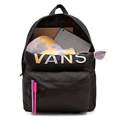 Vans Realm Flying V Backpack, Mochila para Mujer, Tinte Negro, Talla única