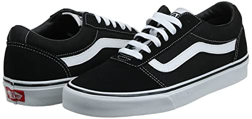 Vans Ward Suede/Canvas, Zapatillas Hombre, Black White Iju, 44.5 EU