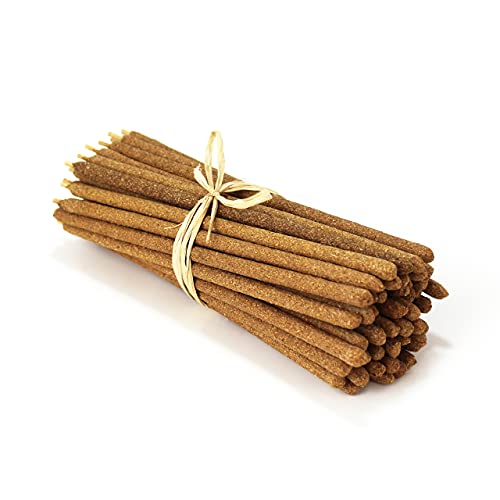 Varillas de Incienso Natural Palo Santo y Canela – Varillas de Incienso perfumadas – Incienso chamánico para Recetas y Ceremonias sagradas – Activa la energía Positiva – 50 Stick