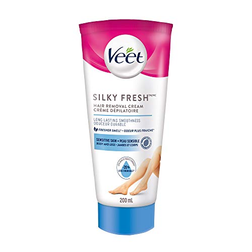 Veet Fast Acting Hair Remover Gel Cream for Legs and Body, Sensitive Formula with Aloe Vera, 6.78 Ounce Tube by Veet