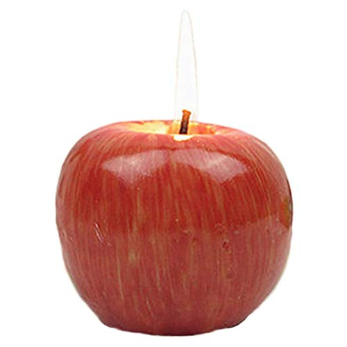 Vela perfumada de manzana roja Hahepo con forma de manzana ligera y creativa, para baño, cumpleaños, yoga, aniversario