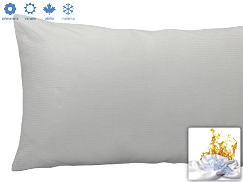 Velfont Funda Almohada Termo-reguladora microclima Constante, ni Demasiado Calor ni Demasiado Frio Todas Las Medidas (90cm)