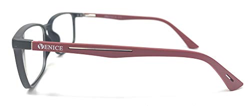 VENICE EYEWEAR OCCHIALI | Gafas de lectura unisex, presbicia, vista cansada, Diseño en 3 Colores. VENICE Steel - Dioptrías: 1 a 3,5 (Negro, 2,50)