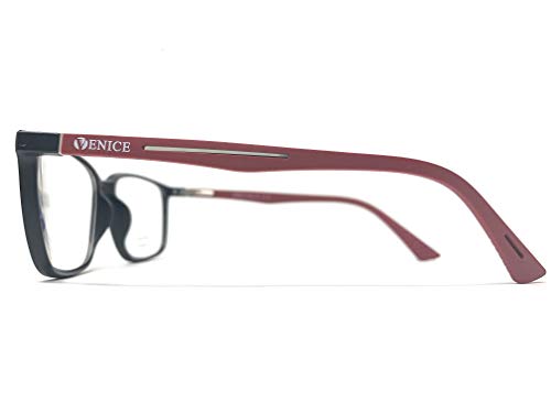 VENICE EYEWEAR OCCHIALI | Gafas de lectura unisex, presbicia, vista cansada, Diseño en 3 Colores. VENICE Steel - Dioptrías: 1 a 3,5 (Negro, 2,50)