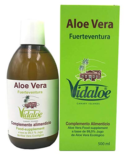 Vidaloe Complemento Alimenticio de Aloe Vera 99,5% 500ml 2 unidades