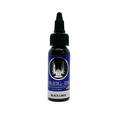 VIKING INK Tinta BLACK LINER para tatuaje 30ml