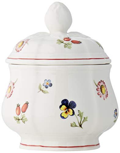 Villeroy & Boch Petite Fleur Azucarero, 200 ml, Altura: 6,5 cm, Porcelana Premium, Colorido