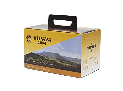 Vino blanco Vipava 1894 bolsa en caja 5 litros Cuvee blanco - Vino blanco Sauvignon Rebula en caja 5 litros (5 l)