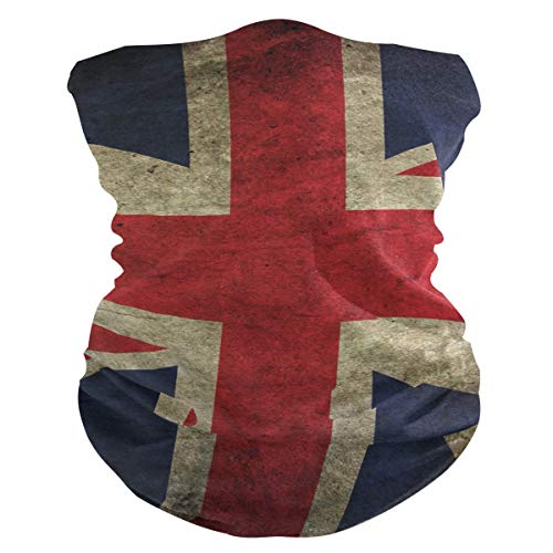 Vipsa Old British Union Jack pañuelos sin costuras para polvo, al aire libre, festivales, deportes