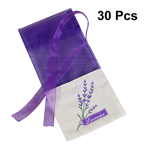 Vosarea - Lote de 30 bolsas de lavanda perfumadas, color morado oscuro