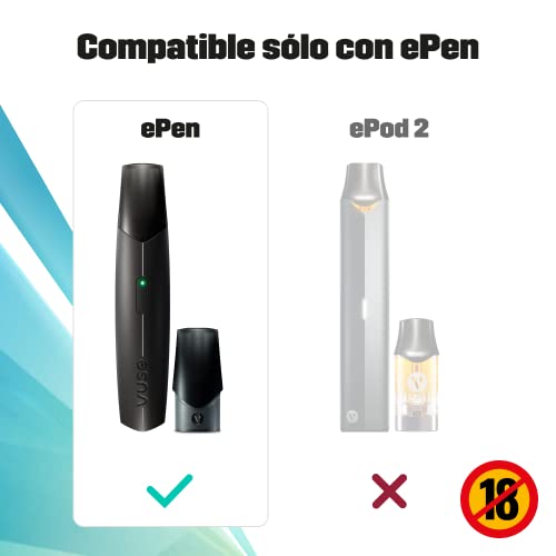 VUSE Recargas de Vainilla x2 para cigarrillo electrónico ePen | Sin Nicotina