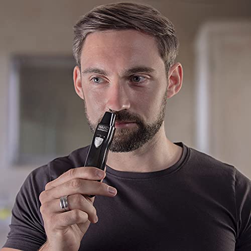 Wahl - Cortador de pelo para nariz para hombres y mujeres, 3 en 1 para orejas y cejas, recargable y lavable