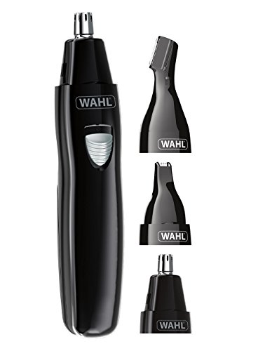 Wahl - Cortador de pelo para nariz para hombres y mujeres, 3 en 1 para orejas y cejas, recargable y lavable