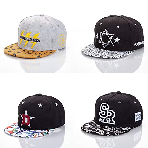 WAZHX Sombreros Bordados Al Aire Libre Casual Gorra De Béisbol para El Sol para Hombre Y Mujer Gorra De Hip Hop Sombrero Mujer Hombre Ajustable DGK-Black