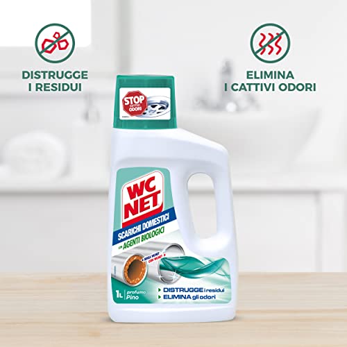 WC Net – Tratamiento para Tuberías domésticas, aroma de pino – 1 l