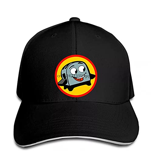 WCPAW Clásico Gorra de béisbol Rare The Brave Little Toaster Sombrero Snapback para Mujer en Pico Regalos Deportivos Aire Libre para Amantes Hip-Hop