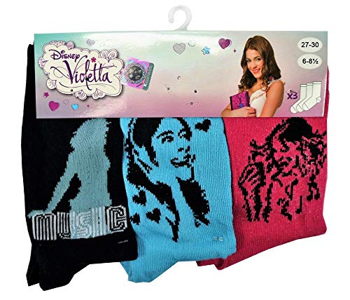 WEB world electronic business Calcetines Disney Violetta talla 27/30-3 pares