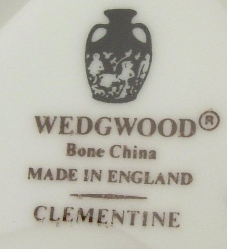 Wedgwood Clementine plato pequeño – 4,5 pulgadas – flores azules en blanco – WWCL15