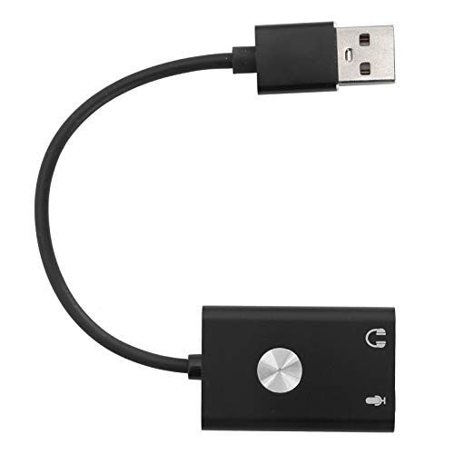 Weikeya Tarjeta de Sonido USB, Adaptador USB Ligero Aspecto Elegante Portátil 24 Idiomas para Viajes de Estudio