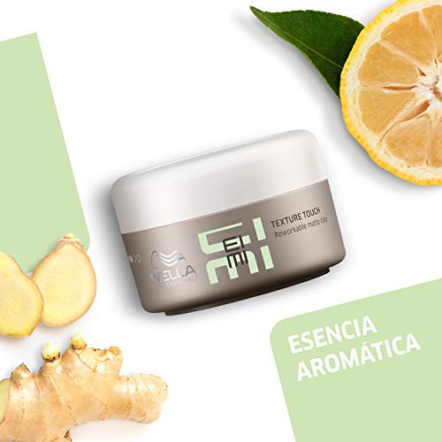 Wella EIMI TEXTURE TOUCH - Gel de Peinado Arcilla Fijador Mate para Trabajar el Cabello Fijación Suave - 75ml