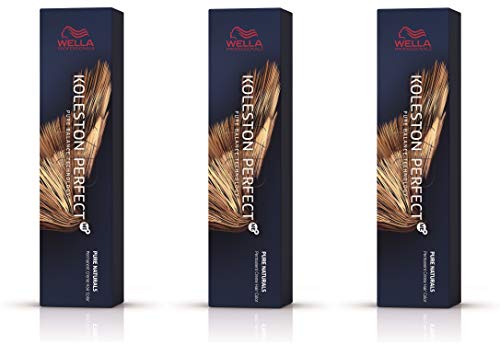 Wella Koleston Perfect Me+ KP Pure Naturals 8/00 - Pack de 3 unidades, color rubio claro natural