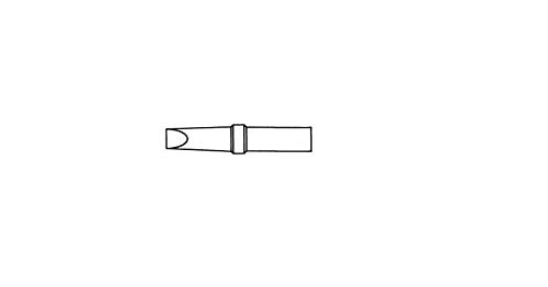 Weller ET HL (4ETHL-1) Cincel con Punta de Soldadura 0,8 mm Ancho 0, 8 mm, Espesor 0,4 mm We 1010