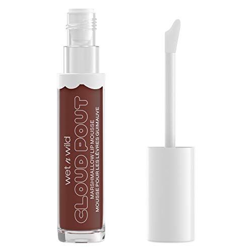 Wet n Wild Cloud Pout Marshmallow Lip Mousse, Barra de Labios Líquida Mate, Fórmula Que No Reseca y de Larga Duración con Aceite de Argán, Aceite de Aguacate y Vitamina E, Love You Smore 300 g