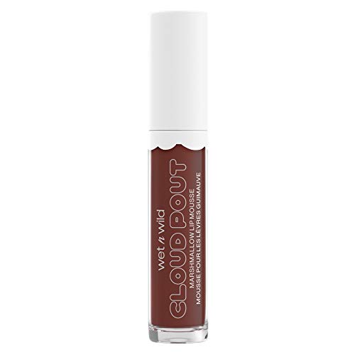 Wet n Wild Cloud Pout Marshmallow Lip Mousse, Barra de Labios Líquida Mate, Fórmula Que No Reseca y de Larga Duración con Aceite de Argán, Aceite de Aguacate y Vitamina E, Love You Smore 300 g