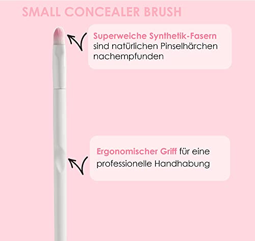 Wet n Wild - Makeup Brush - Pincel de Maquillaje Pequeño y Firme de Precisión de Cabezal Plano, Perfecto para Correctores - Brochas de Maquillaje Profesional - Small Concealer Brush 21 g