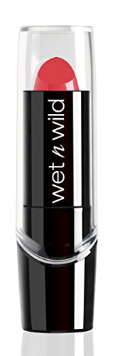 Wet n Wild - Silk Finish Lipstick - Barra de Labios con Color Intenso, Cremoso y Suave - con Aloe Vera, Aceite de Macadamia y Vitaminas A y E - Hot Paris Pink - 1 Unidad